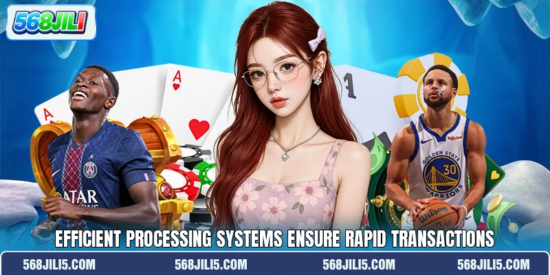 Efficient processing systems ensure rapid transactions Efficient processing systems ensure rapid transactions
