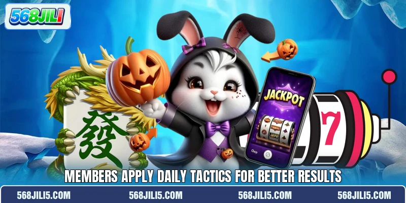 Members apply daily tactics for better results Members apply daily tactics for better results