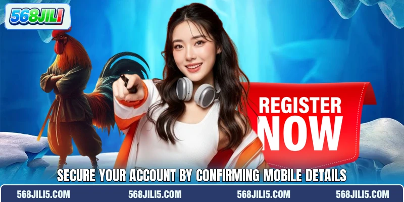 Secure your account by confirming mobile details Secure your account by confirming mobile details